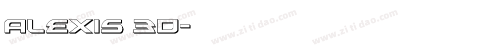 Alexis 3D字体转换